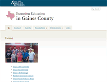 Tablet Screenshot of gaines.agrilife.org