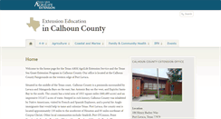 Desktop Screenshot of calhoun.agrilife.org