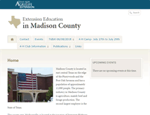 Tablet Screenshot of madison.agrilife.org