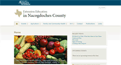 Desktop Screenshot of nacogdoches.agrilife.org