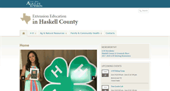 Desktop Screenshot of haskell.agrilife.org