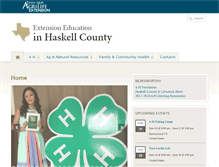 Tablet Screenshot of haskell.agrilife.org