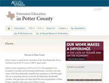 Tablet Screenshot of potter.agrilife.org