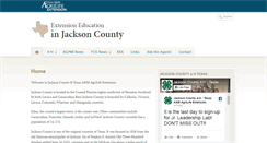 Desktop Screenshot of jackson.agrilife.org