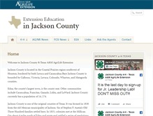 Tablet Screenshot of jackson.agrilife.org
