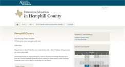 Desktop Screenshot of hemphill.agrilife.org