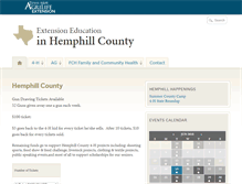 Tablet Screenshot of hemphill.agrilife.org