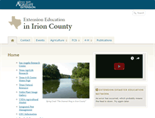 Tablet Screenshot of irion.agrilife.org