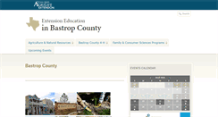 Desktop Screenshot of bastrop.agrilife.org