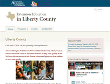 Tablet Screenshot of liberty.agrilife.org