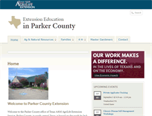 Tablet Screenshot of parker.agrilife.org