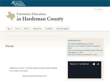 Tablet Screenshot of hardeman.agrilife.org
