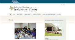 Desktop Screenshot of galveston.agrilife.org