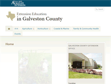 Tablet Screenshot of galveston.agrilife.org