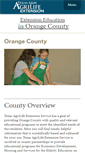 Mobile Screenshot of orange.agrilife.org