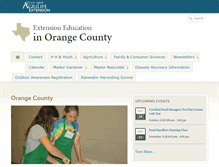 Tablet Screenshot of orange.agrilife.org