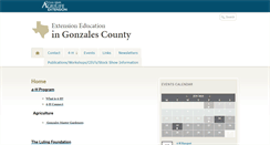 Desktop Screenshot of gonzales.agrilife.org
