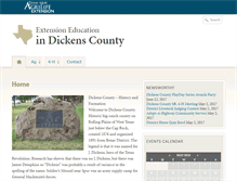 Tablet Screenshot of dickens.agrilife.org