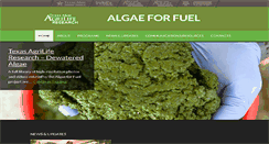 Desktop Screenshot of algaeforfuel.agrilife.org