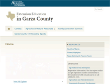 Tablet Screenshot of garza.agrilife.org