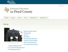 Tablet Screenshot of floyd.agrilife.org